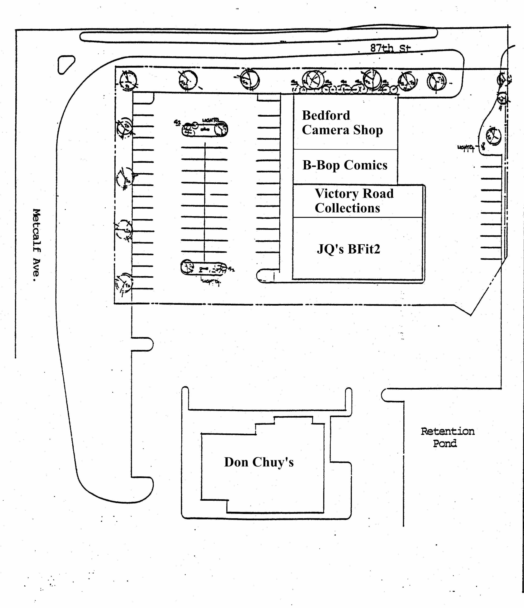 Metcalf site plan - 8709, 8715, 8721, and 8725 Metcalf (for web